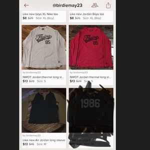 Bundle of NWOT long sleeve Jordan shirts.
